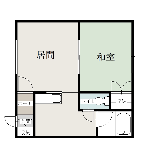 くるみの部屋102間取図