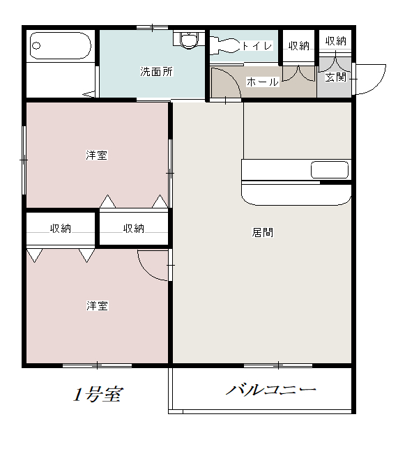 ネイバーズハウス１０１間取図