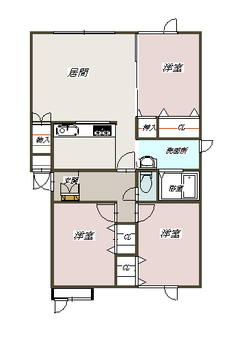 サニーウェル１０２間取図