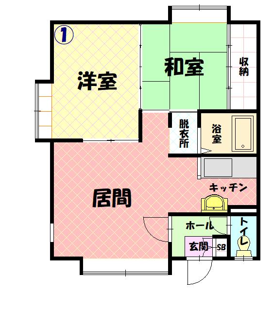 グランデージ1101間取図
