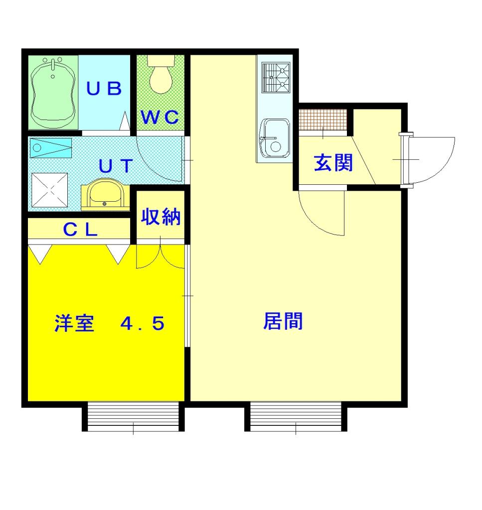 プライムコート１０１間取図