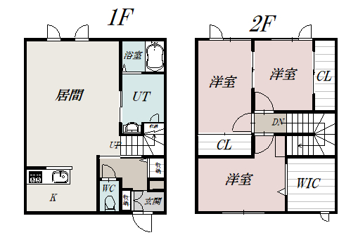 ハルニレⅠ１０２間取図