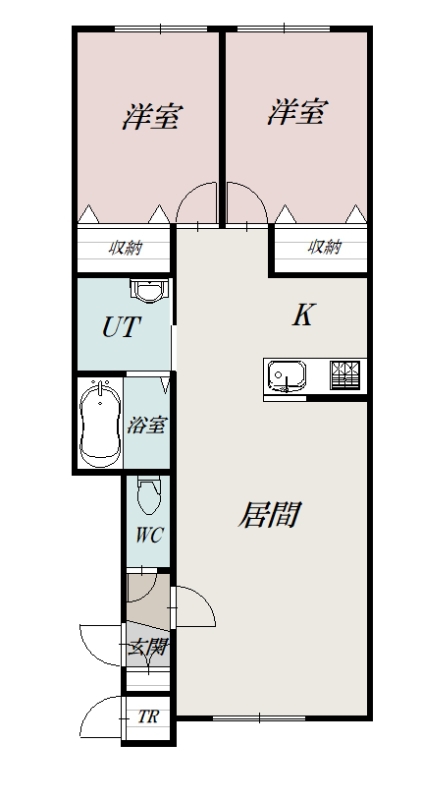 ｋｏｍｉｅⅡ２０５間取図