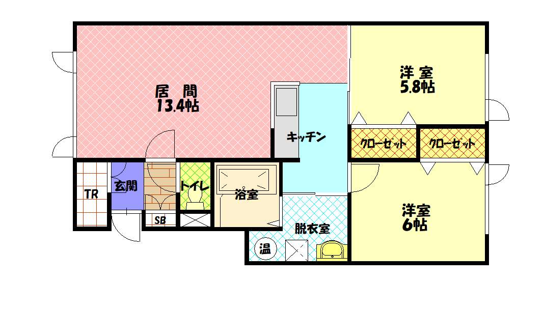 リュミエールA101間取図