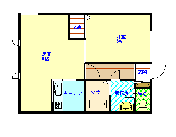フォレスト６・３202間取図