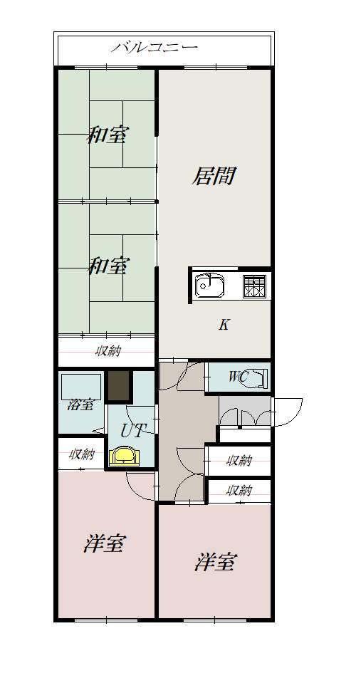 ティエール教育大前３０２間取図