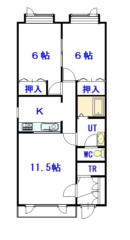 Ｍａｉｓｏｎ　Ｓｈｉｚｕｋａ１１０１間取図