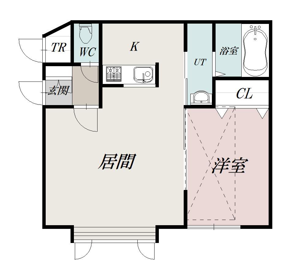 エスポワ２０５間取図