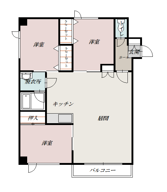 ノースヴィラ東光１０３間取図