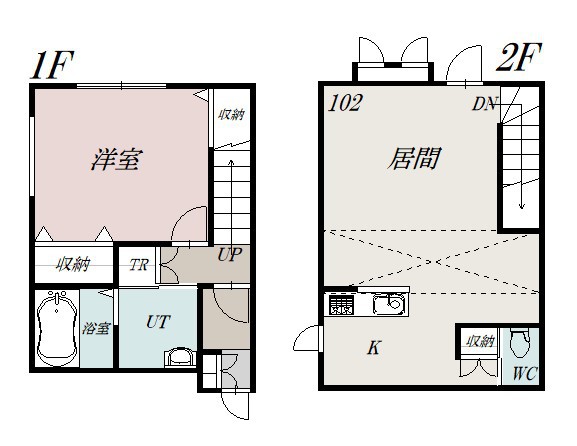 カルム１０２間取図