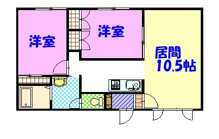 コンチネンタル６１９１０２間取図