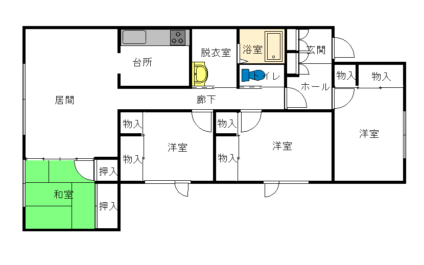 ノースビー２．７２０２間取図