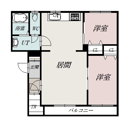フォレリヴィエール102間取図