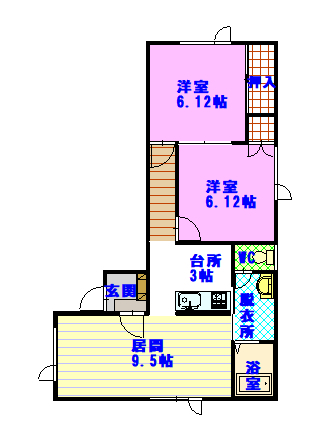 シンシア203間取図