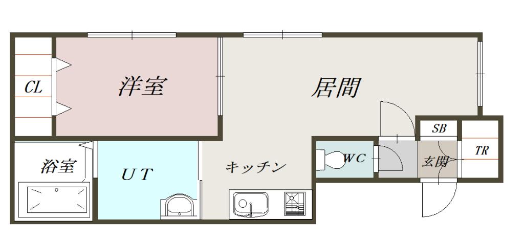 LANA C棟103間取図