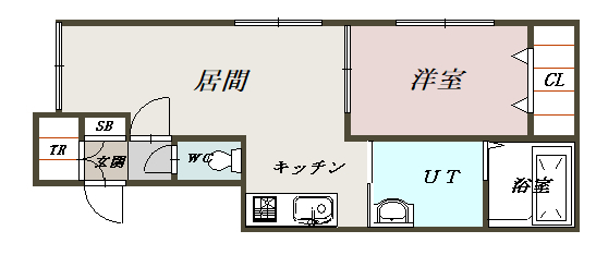 ＬＡＮＡ　Ｃ棟２０２間取図