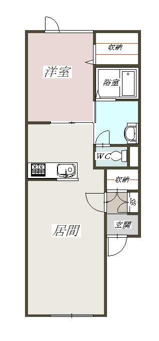 ｈａｎａ　ｇｒａｃｅ　ｗｅｓｔ１０３間取図