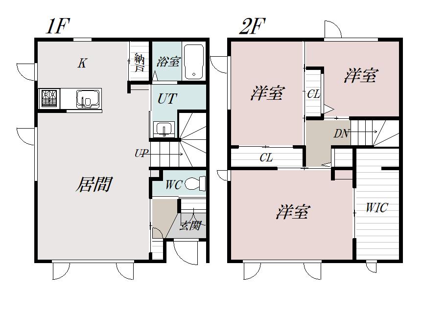 パークハイムⅡ１０１間取図