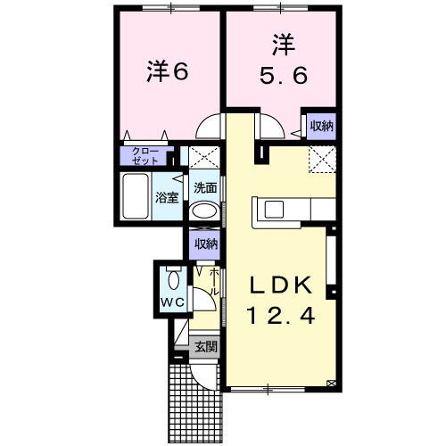 パンプキンⅢ１０２間取図