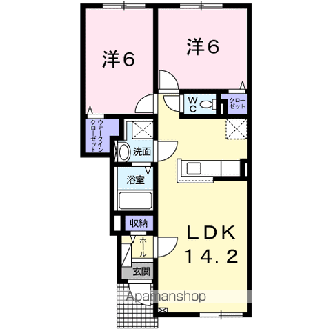 プルミエ Ⅰ104間取図