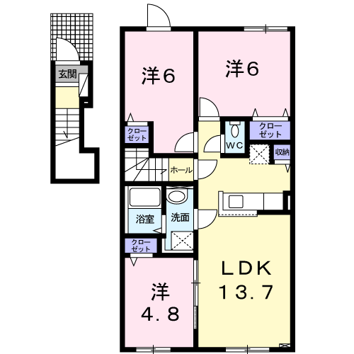 滝川グランドヒルズ２０１間取図