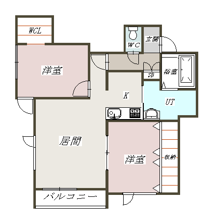 クレジスト宮下通EAST103間取図