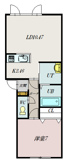 ＧＲＡＮ　ＭＡＩＳＯＮ　ＫＡＧＵＲＡ１０５間取図