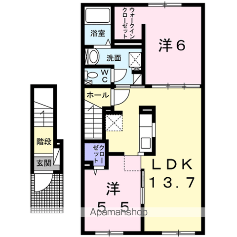 ユパ203間取図