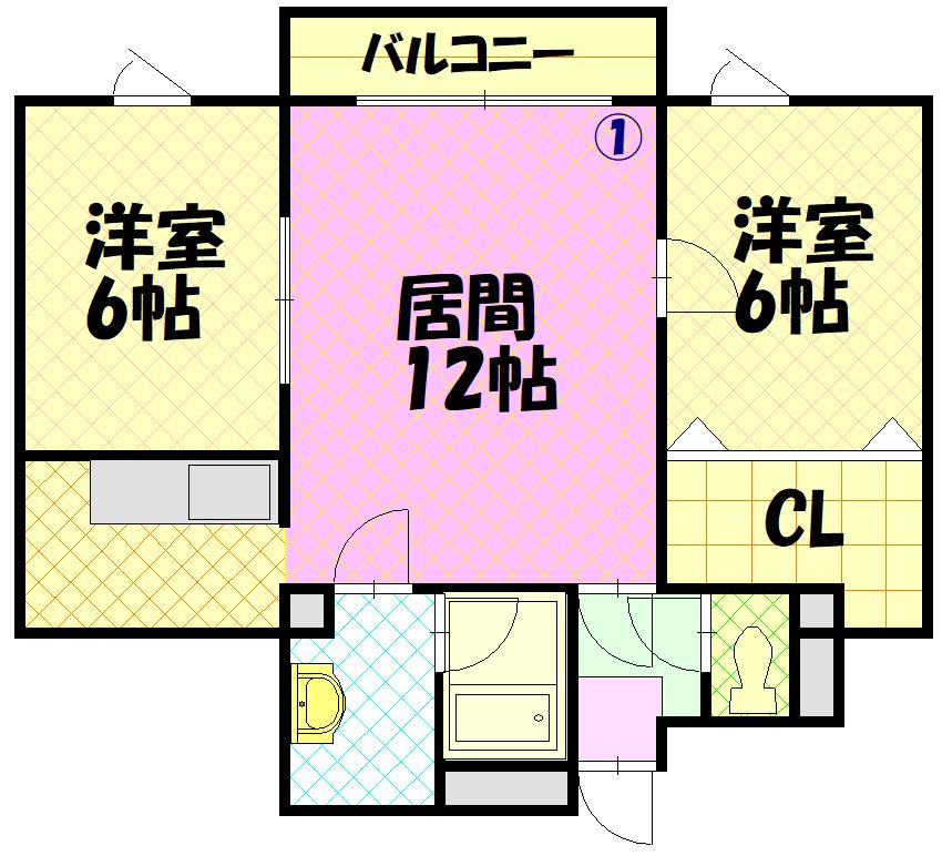 ラヴェニュー２０１間取図