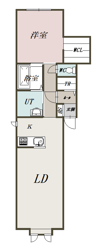 シャングリラＢ１０１間取図