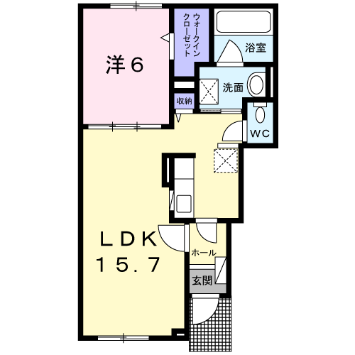 ステーション・ヒルズⅠ102間取図