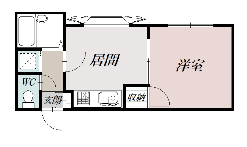 ボナール川端１０１間取図