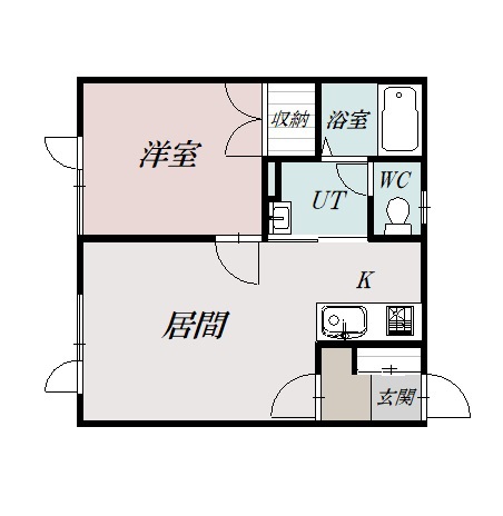 クリア忠和105間取図