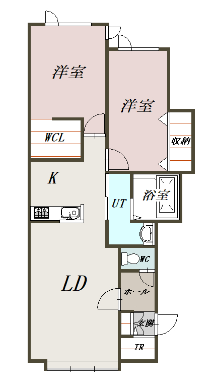 マハロⅡ202間取図