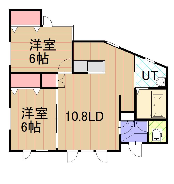 ＣＯＮＣＯＲＤＥ　Ｂ棟１０１間取図