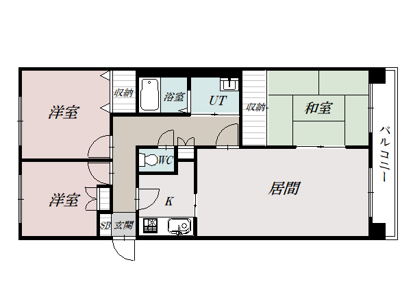 ロピア西高前B802間取図