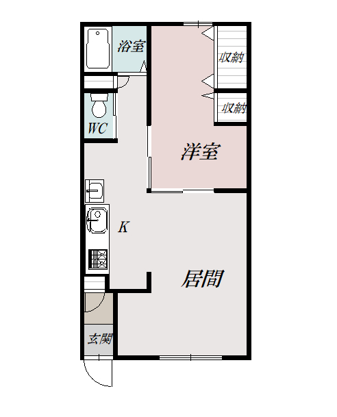 安立マンション２０１間取図