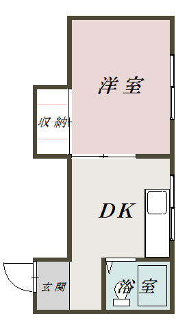 コーポ秦野Ⅱ205間取図