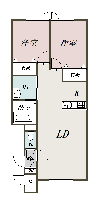 ＲＥＯ　ＣＯＵＬＥＵＲ（レオクルール）２０２間取図