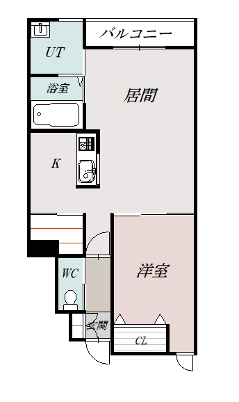 ヴィラ美瑛102間取図