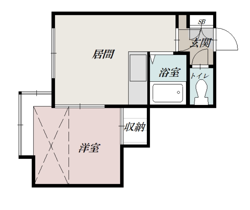 フェリス２０３間取図