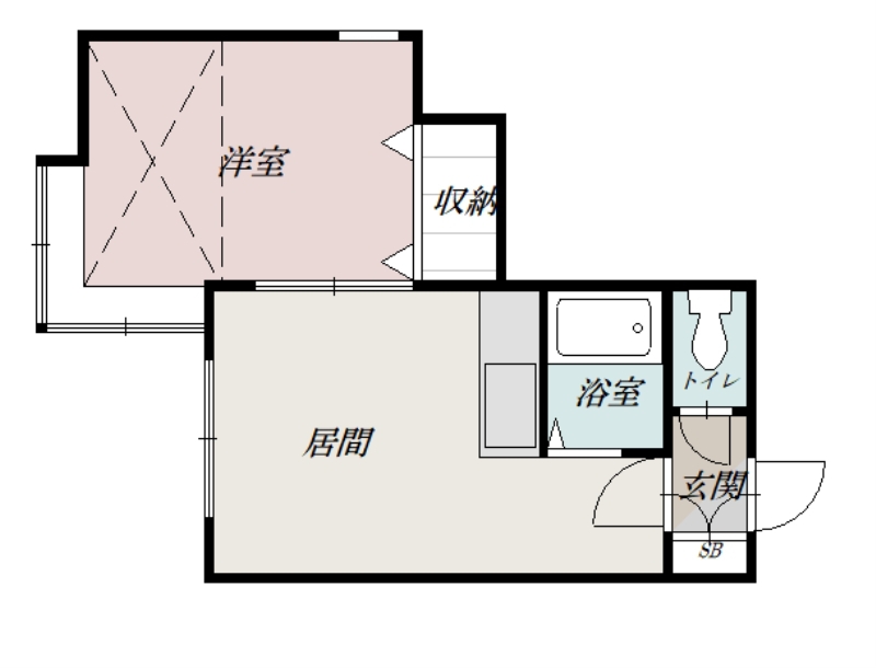 フェリス２０５間取図