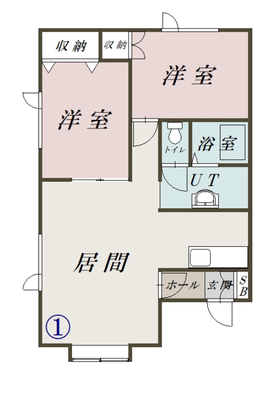 コーポラスＦ２０１間取図