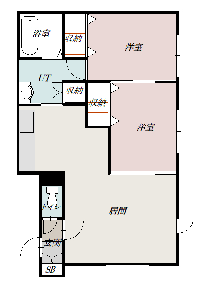 ＬＥＧＡＴＯ（レガート）　右棟１０５間取図