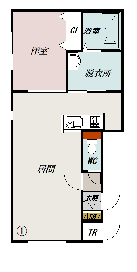 Ｌａ　ｃｌａｉｒ２３２０１間取図