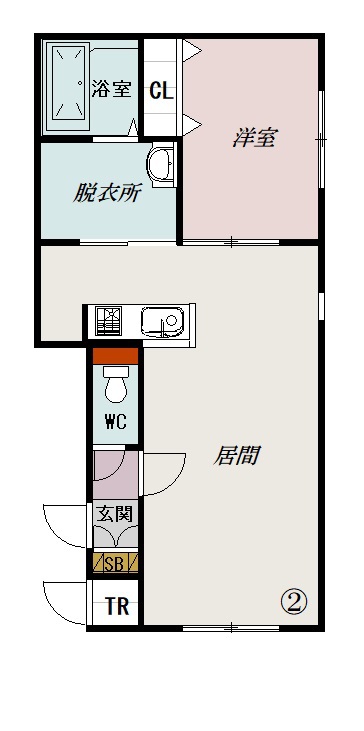 Ｌａ　ｃｌａｉｒ２３202間取図
