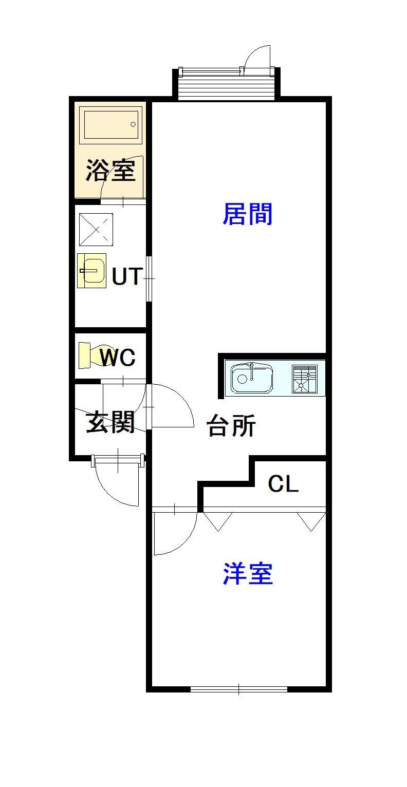 リバティー大町１０２間取図