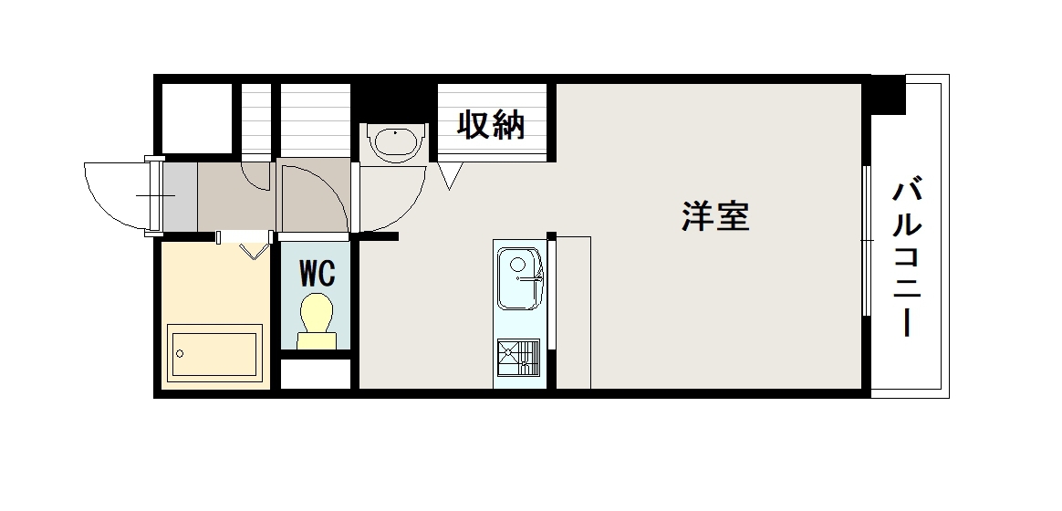 アピアビル日赤前408間取図