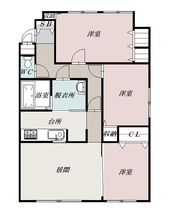 アピアビル日赤前８０１間取図
