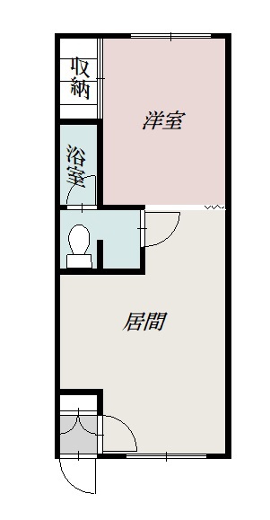 スカイハイツ大町A110間取図
